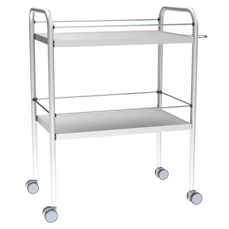 MESA DE CURACION DE 2 PLANCHAS ACERO INOX