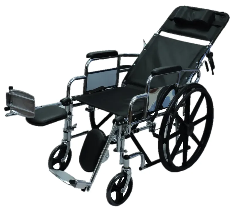 SILLA DE RUEDAS RECLINABLE CON ELEVADOR DE PIERNA