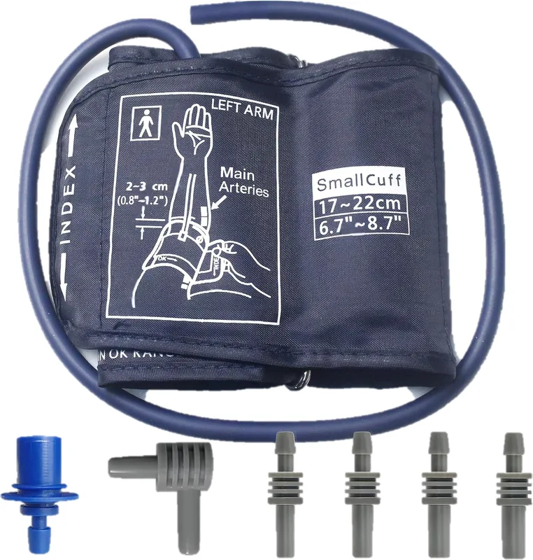 BRAZALETE PEDIATRICO 1 TUBO TENSIOMETRO CON 5 TIPOS DE CONECTORES